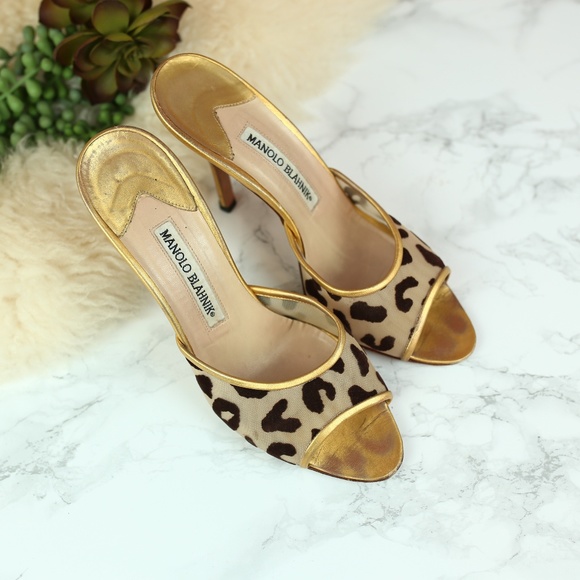Manolo Blahnik Shoes - Manolo Blahnik Animal Mesh Heels